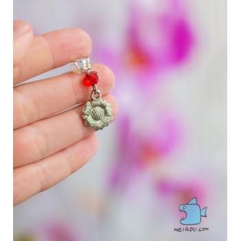  Кафф "Подсолнух. Ажурный кафф". Ручная работа. Без прокола. Sale